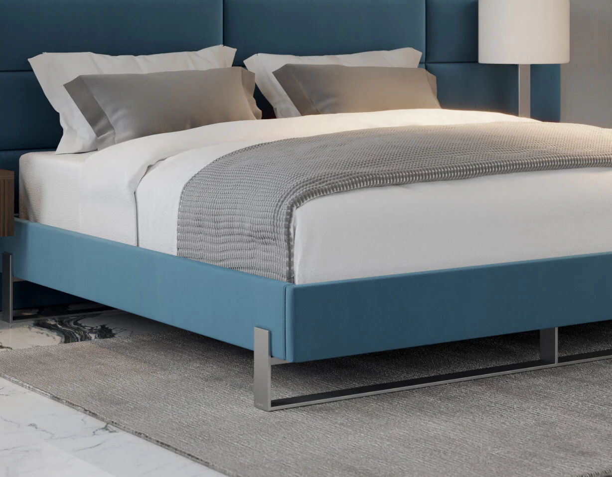 Vant Elevated Platform Bed Brushed Nickel - Full Size - Image 13