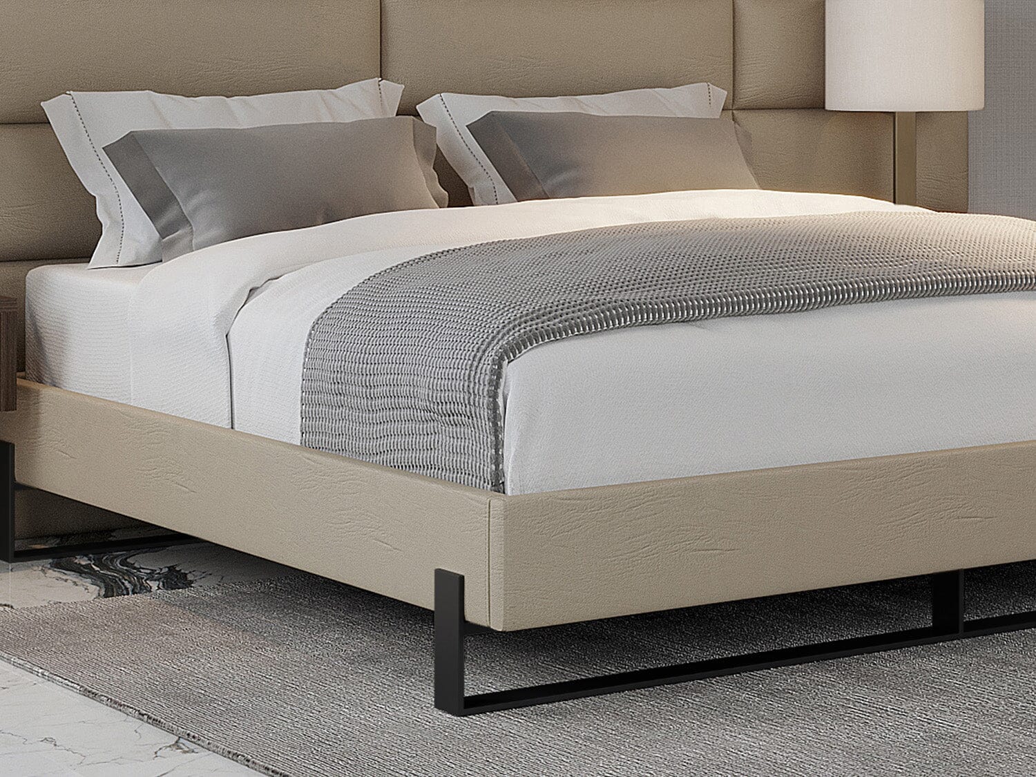 Vant Elevated Platform Bed Matte Black -Twin Size - Image 15
