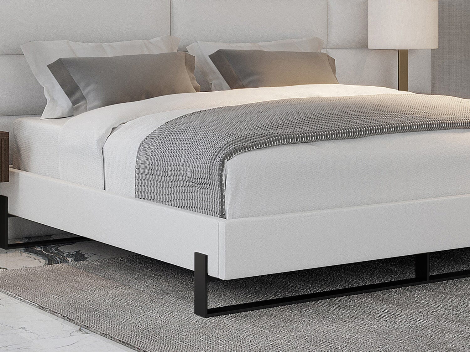 Vant Elevated Platform Bed Matte Black -Twin Size - Image 6