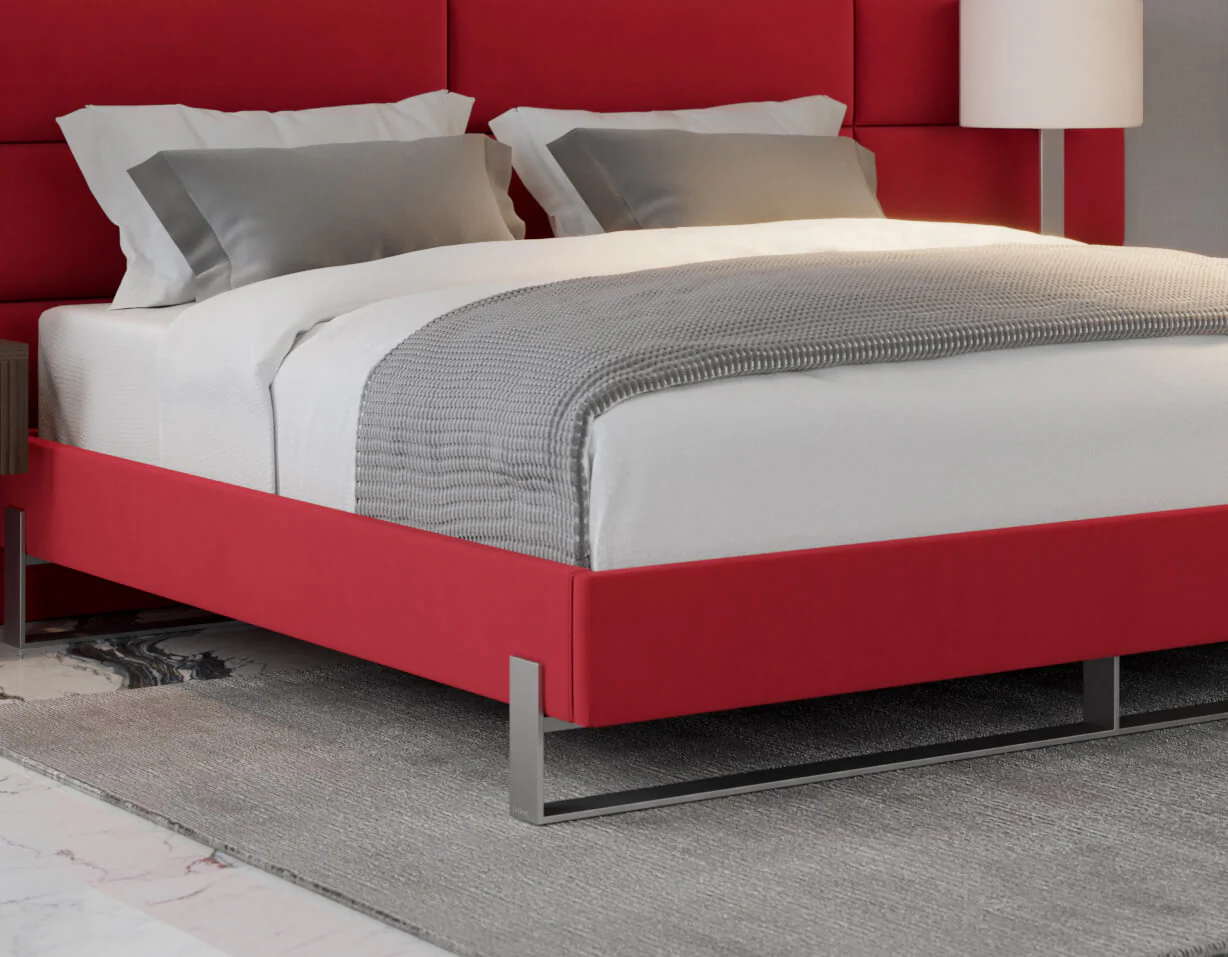 Vant Elevated Platform Bed Brushed Nickel - King Size - Image 27