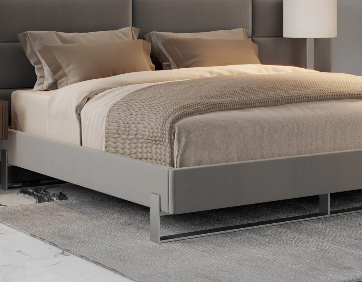 Vant Elevated Platform Bed Brushed Nickel - Twin Size - Image 11