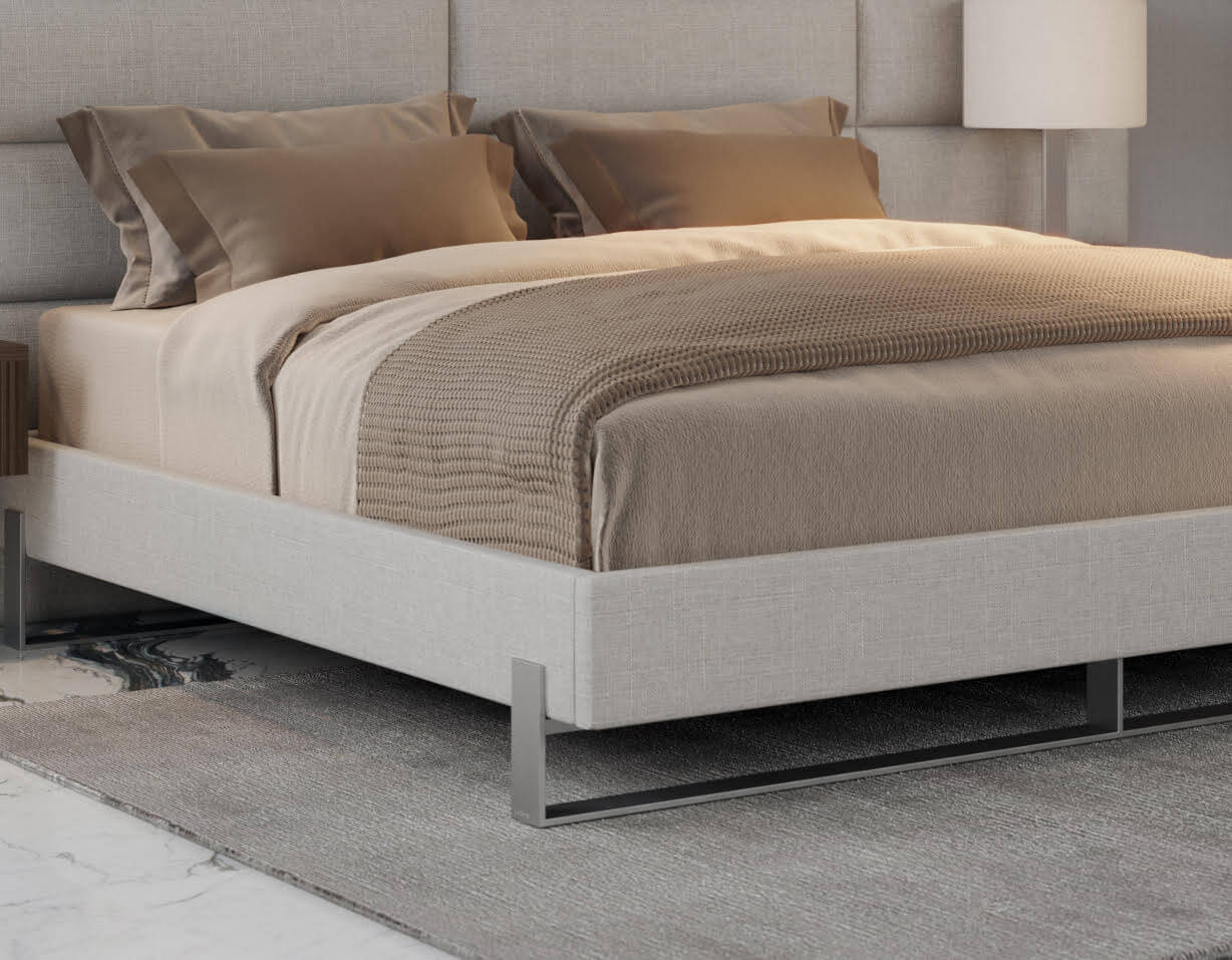 Vant Elevated Platform Bed Brushed Nickel - Twin Size - Image 20