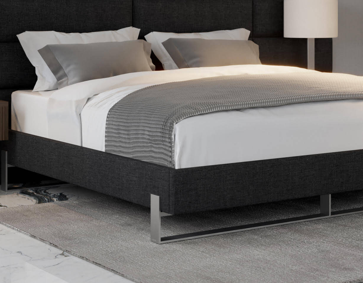 Vant Elevated Platform Bed Brushed Nickel - Twin Size - Image 21