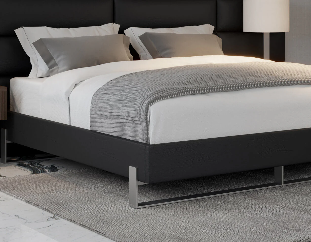Vant Elevated Platform Bed Brushed Nickel - Twin Size - Image 4