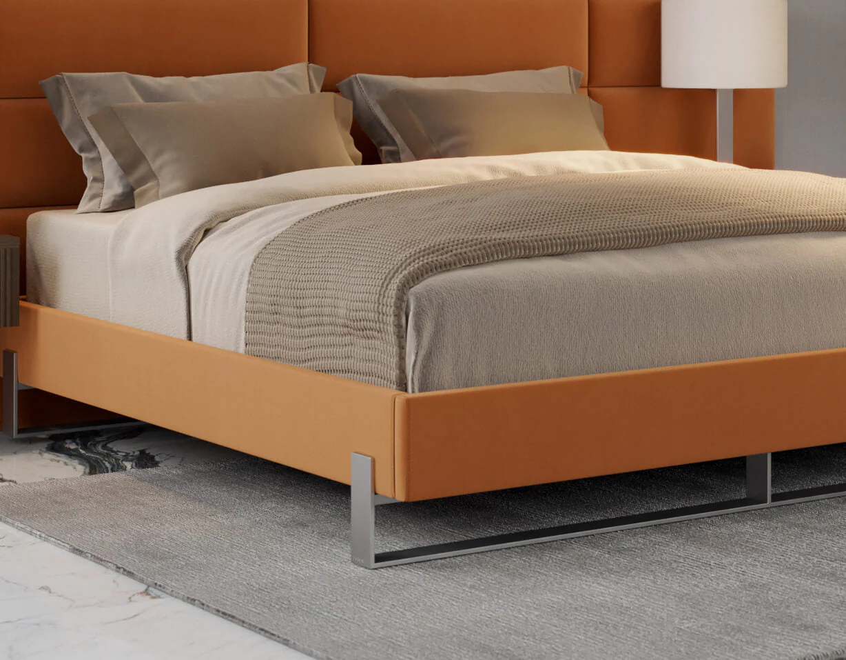 Vant Elevated Platform Bed Brushed Nickel - California King Size - Image 16