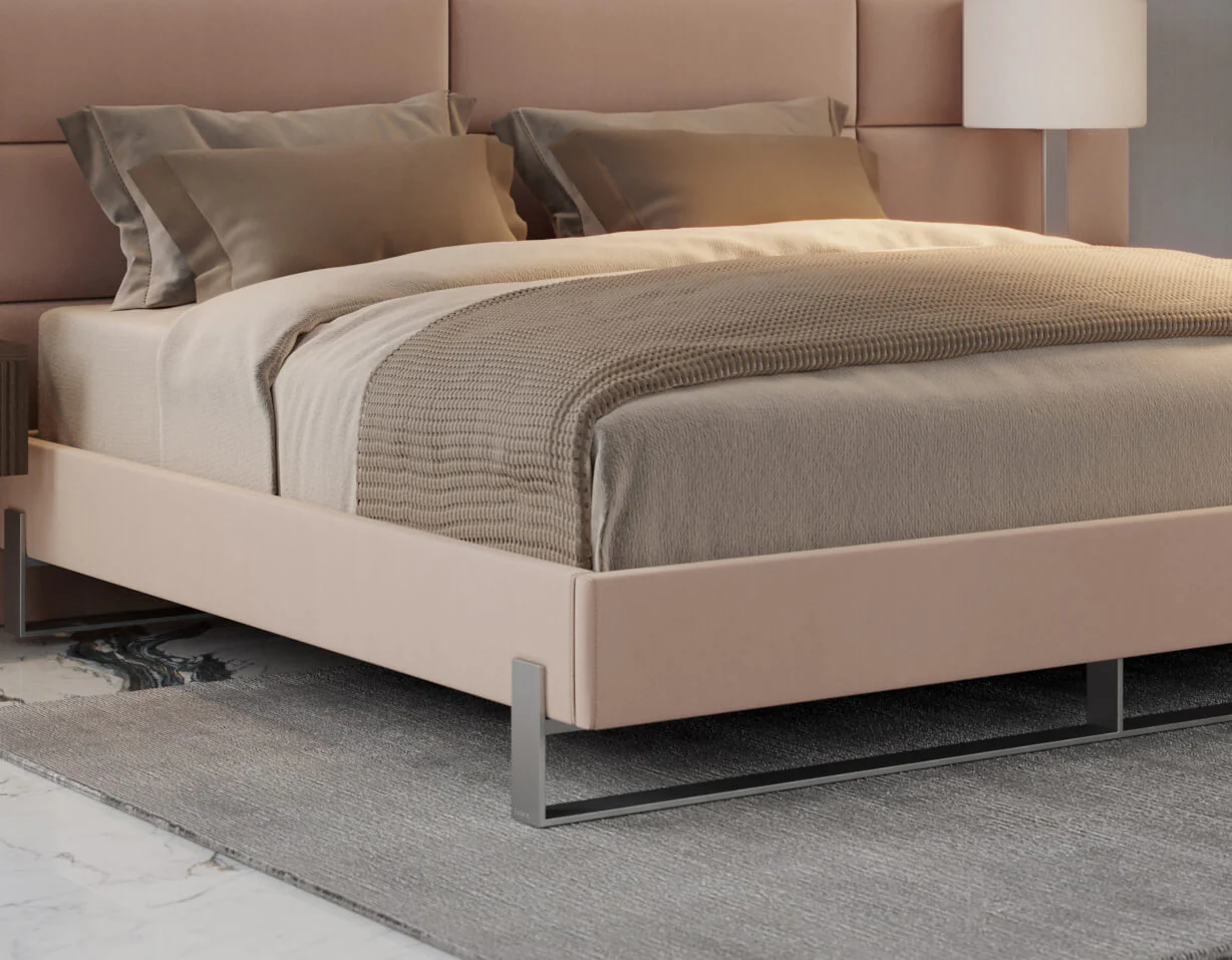 Vant Elevated Platform Bed Brushed Nickel - California King Size - Image 18