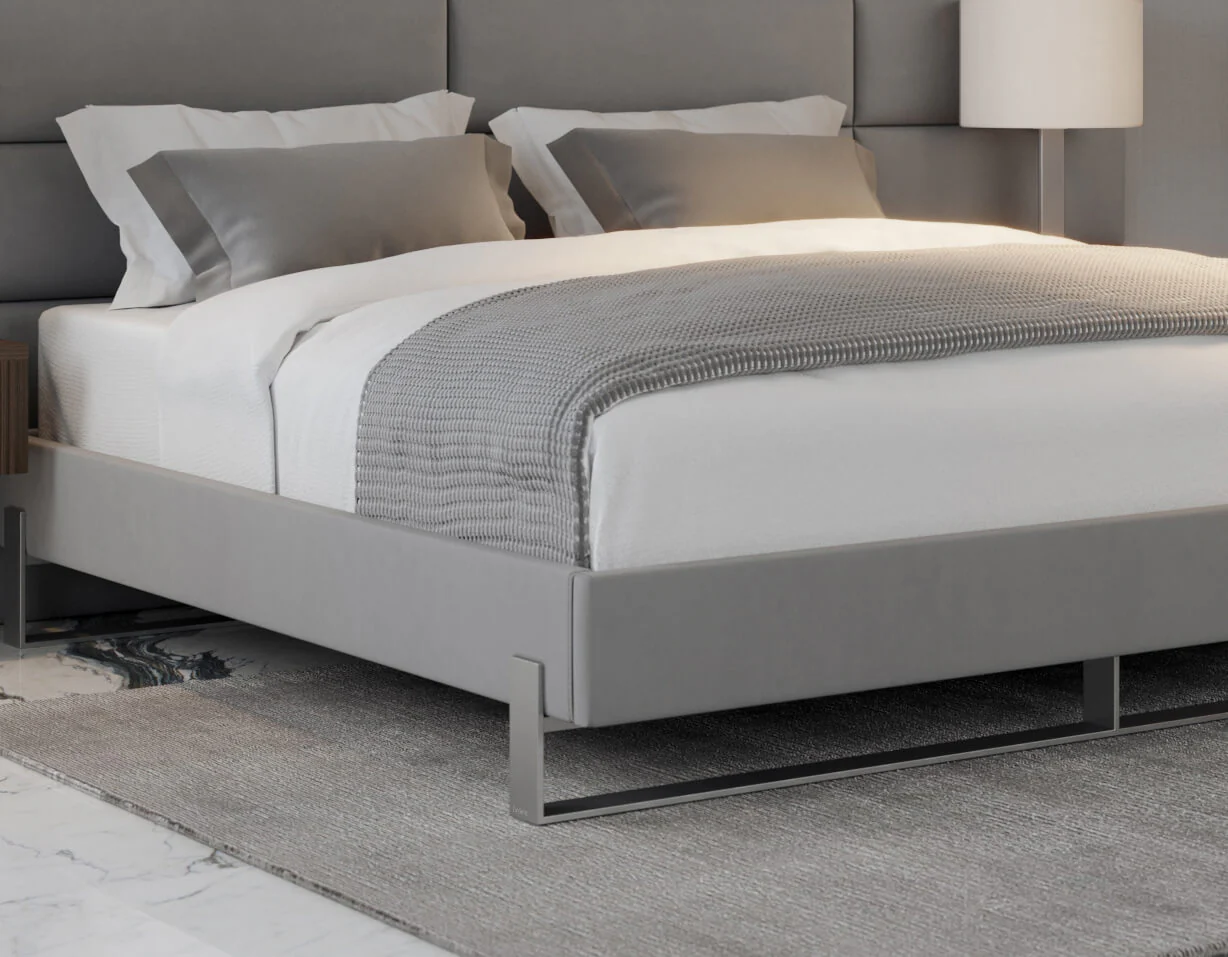 Vant Elevated Platform Bed Brushed Nickel - California King Size - Image 22