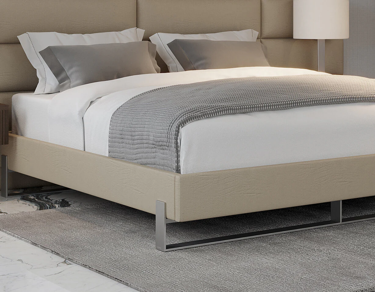 Vant Elevated Platform Bed Brushed Nickel - California King Size - Image 5