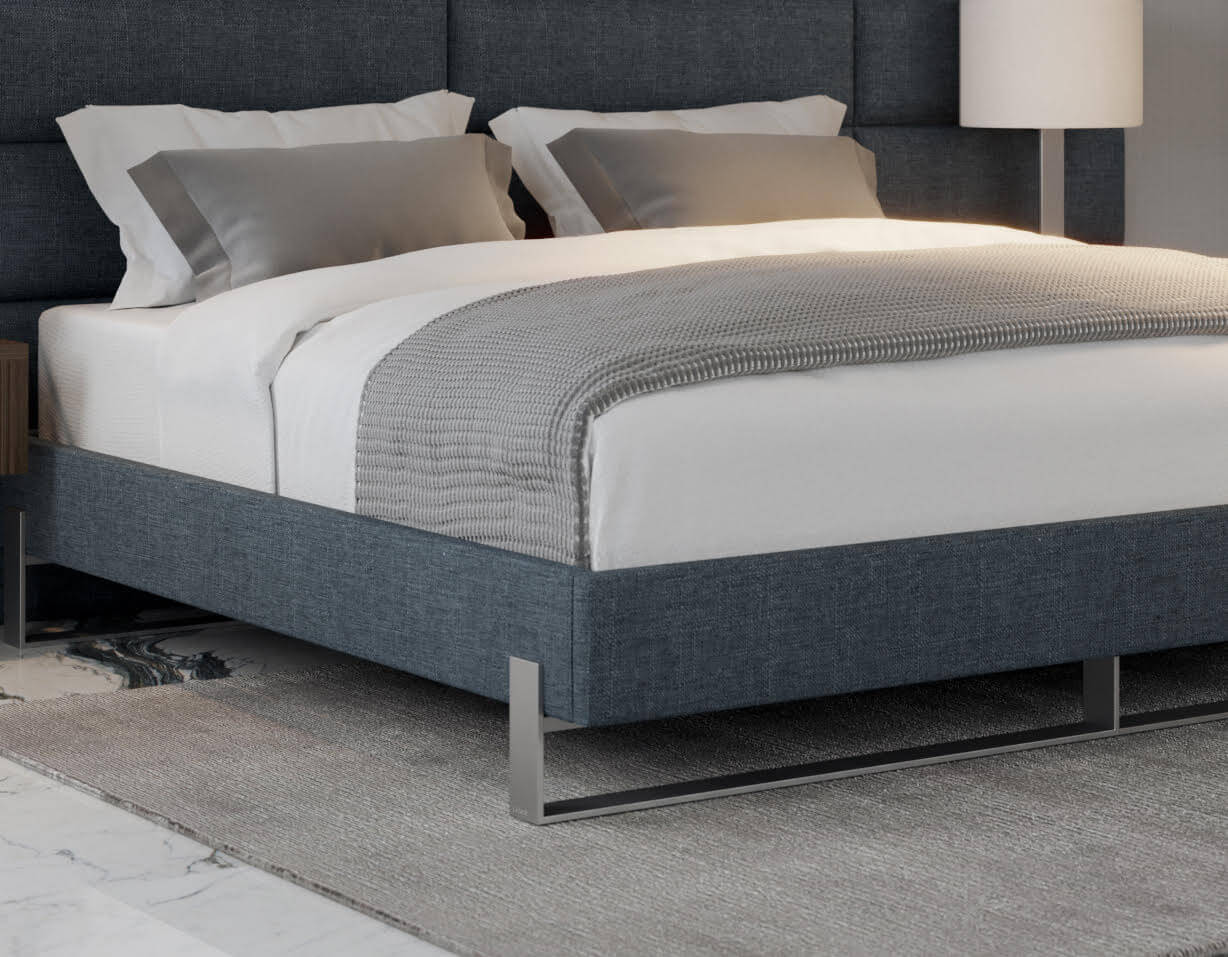 Vant Elevated Platform Bed Brushed Nickel - California King Size - Image 71