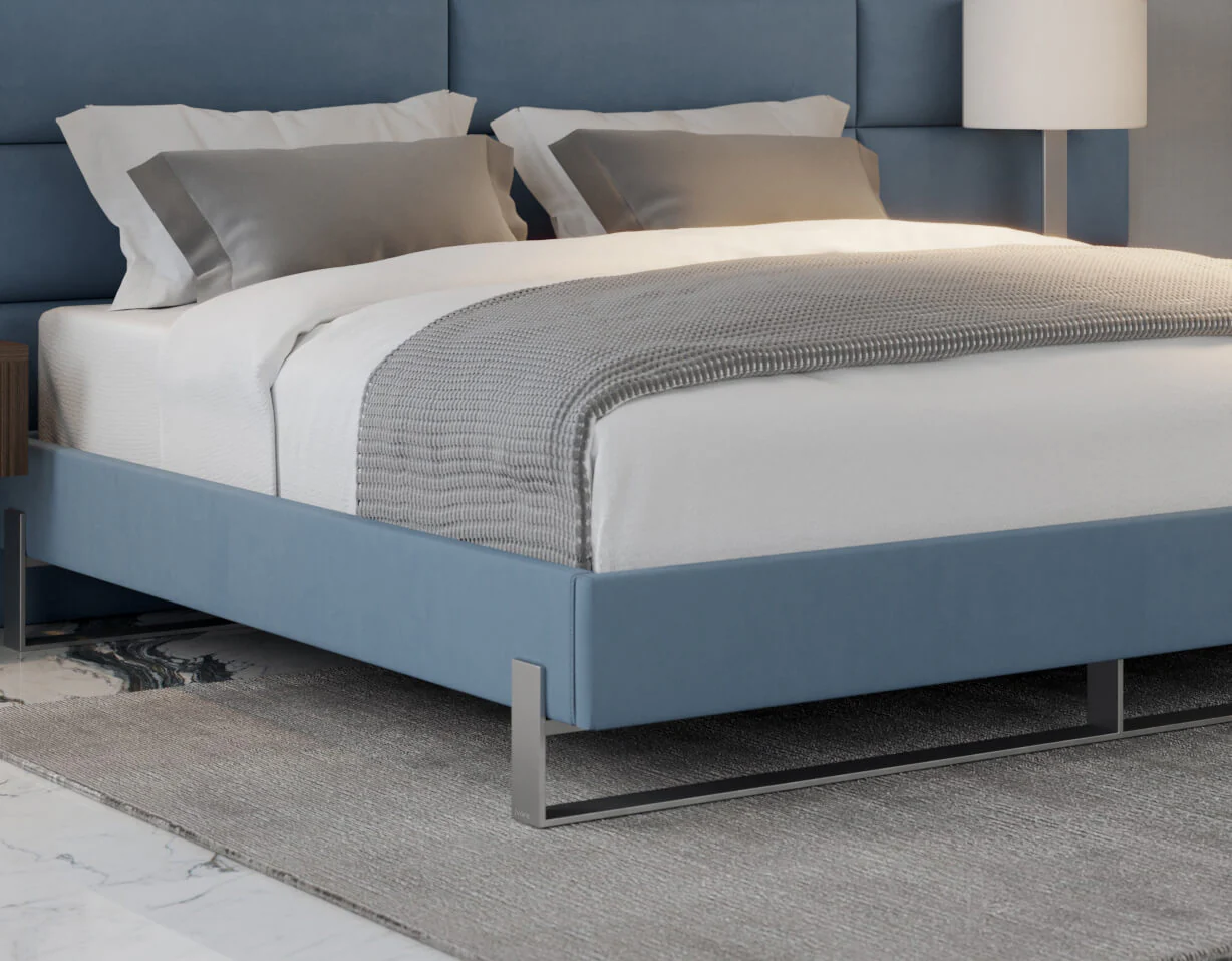 Vant Elevated Platform Bed Brushed Nickel - California King Size - Image 74