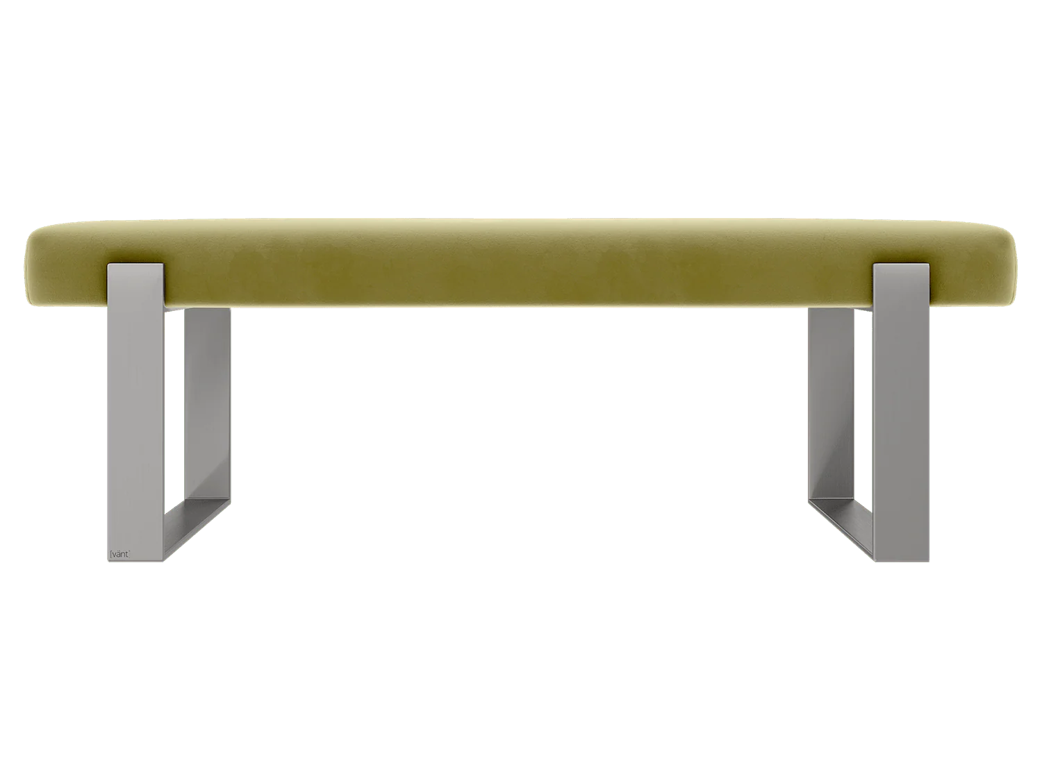 Vant Upholstered Bedroom Bench - Brushed Nickel Legs - Image 123