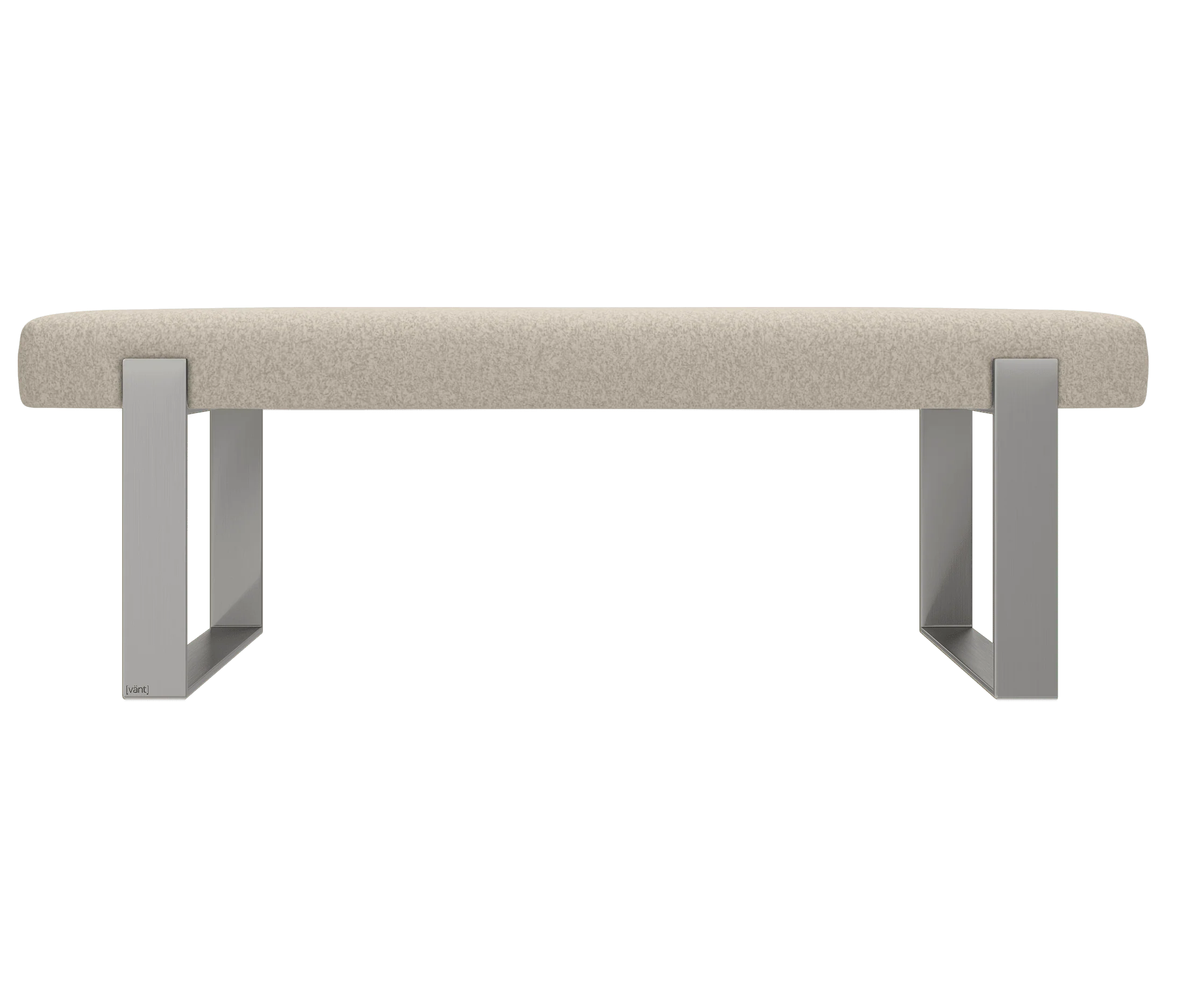 Vant Upholstered Bedroom Bench - Brushed Nickel Legs - Image 131