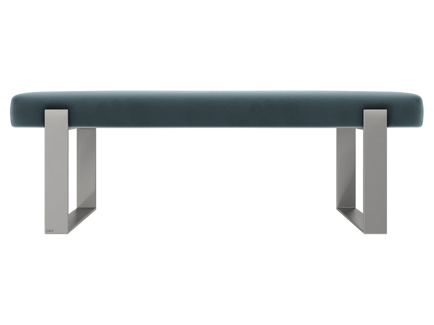 Vant Upholstered Bedroom Bench - Brushed Nickel Legs - Image 19