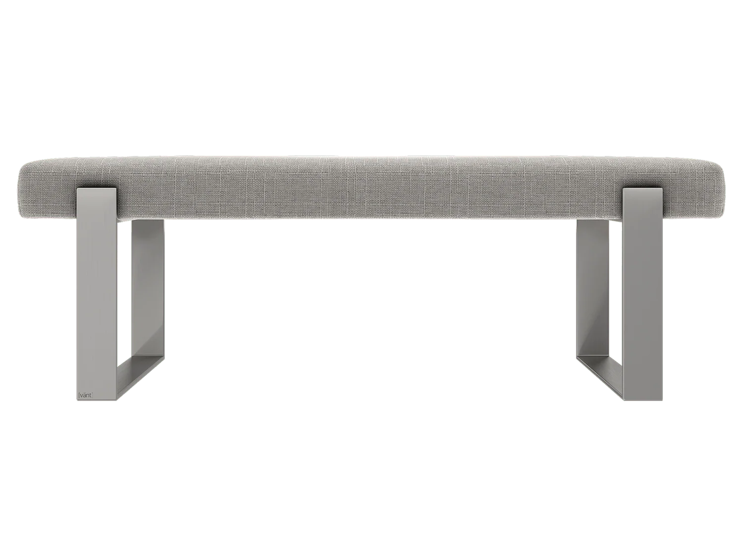 Vant Upholstered Bedroom Bench - Brushed Nickel Legs - Image 27