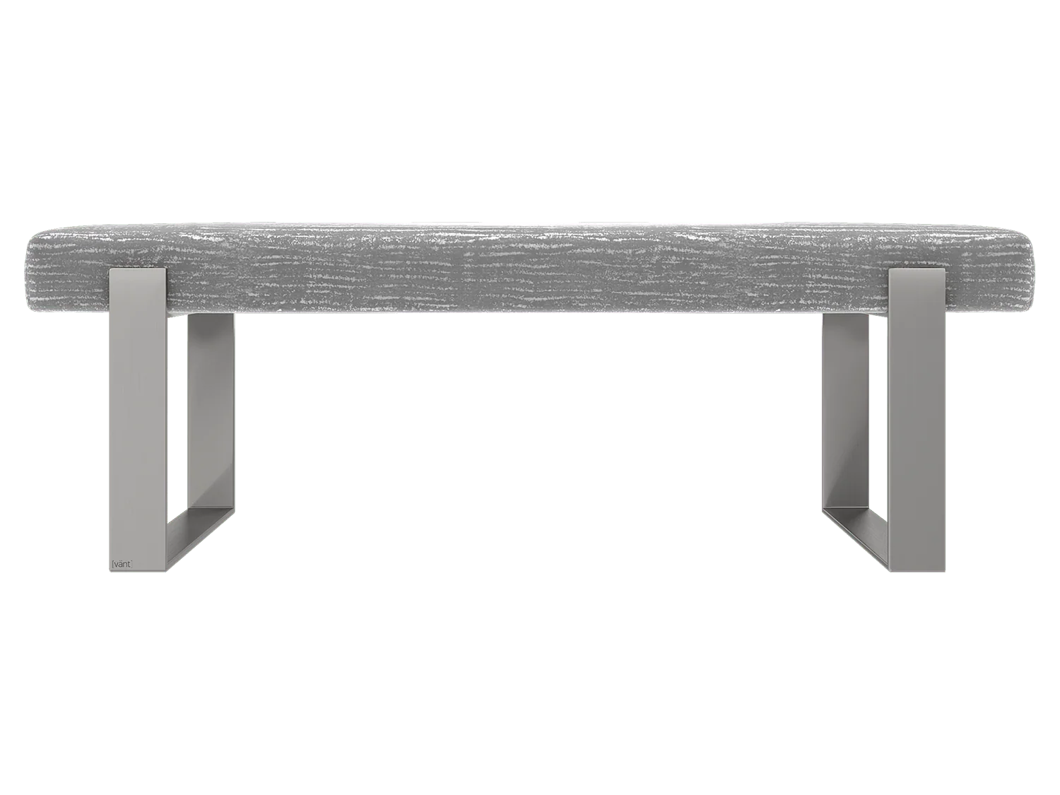 Vant Upholstered Bedroom Bench - Brushed Nickel Legs - Image 6