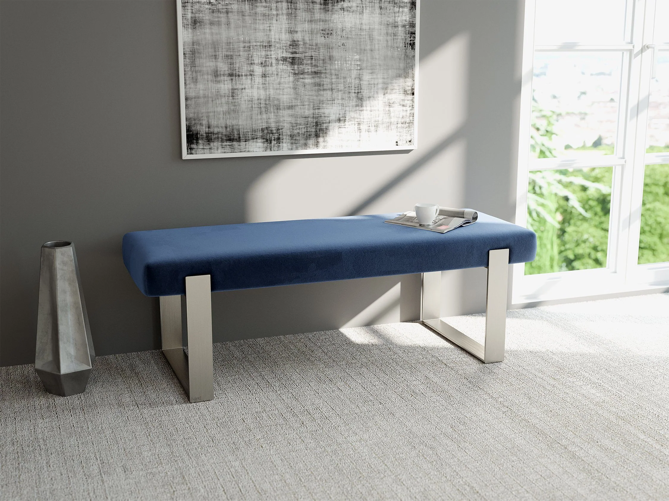 Vant Upholstered Bed Bench Burnished Brass - Image 97