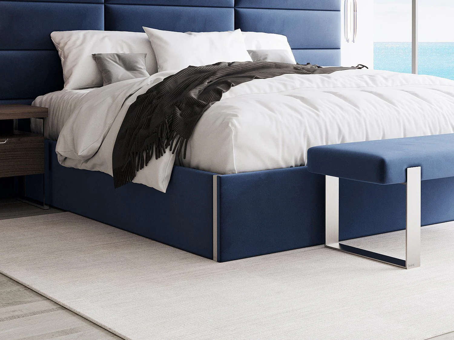 Vant Upholstered Platform Bed - Queen size - Image 16