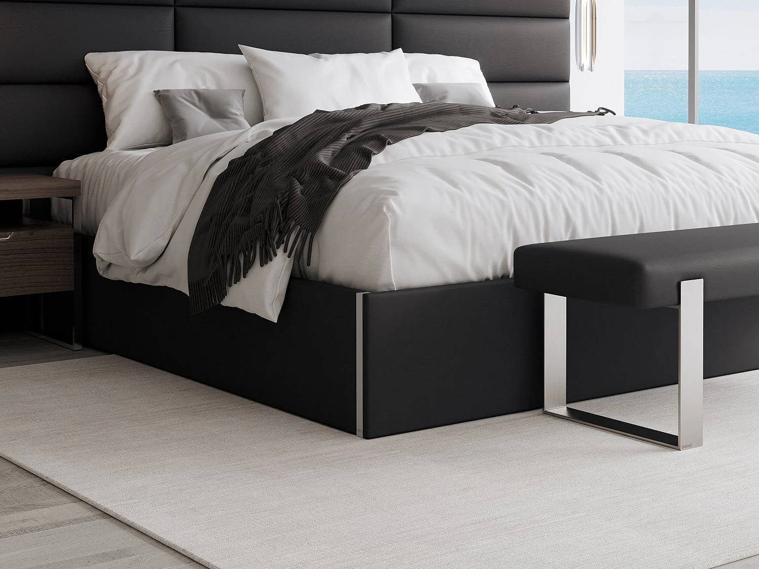 Vant Upholstered Platform Bed - Queen size - Image 25