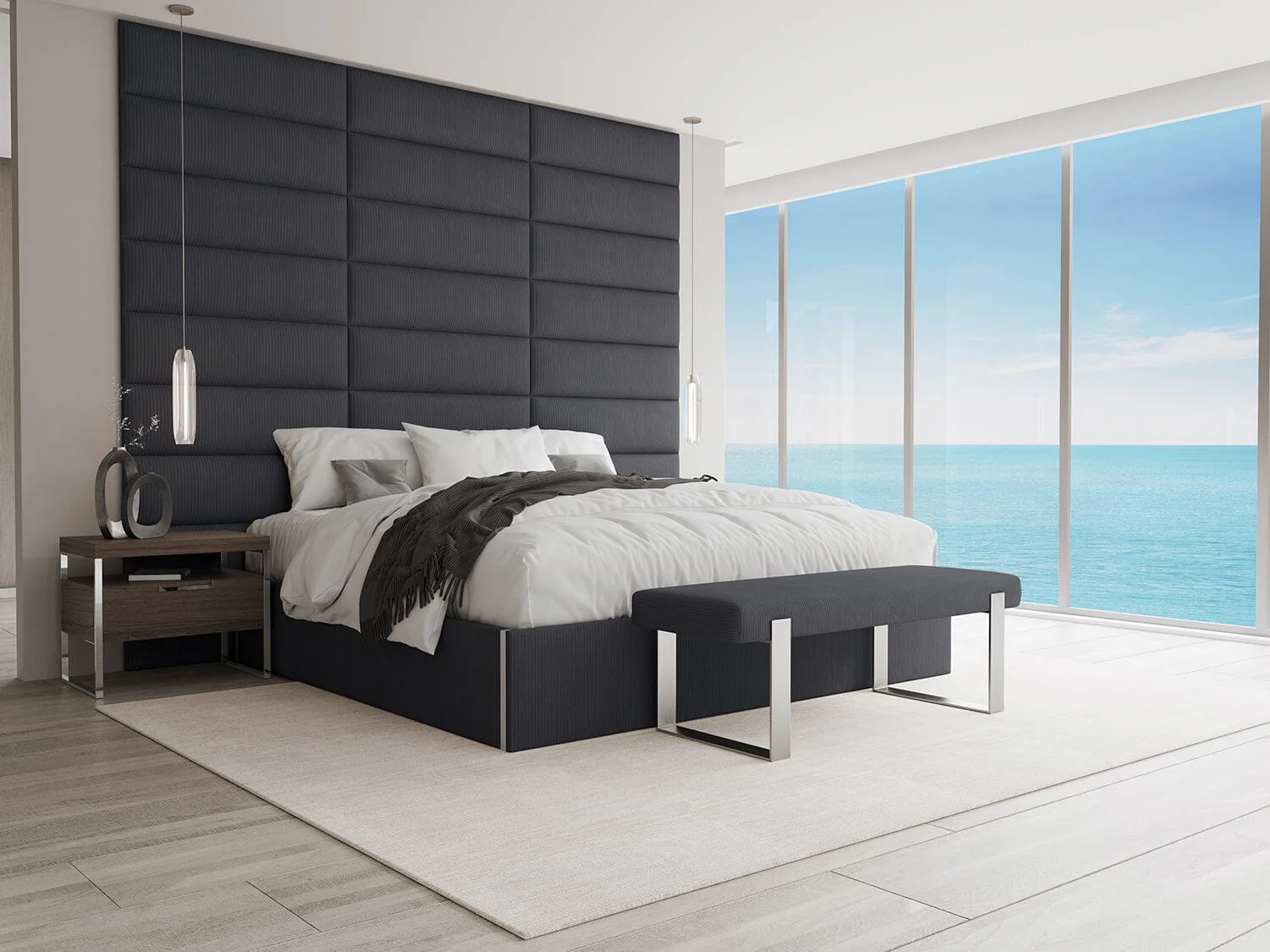 Vant Upholstered Platform Bed - Queen size - Image 94